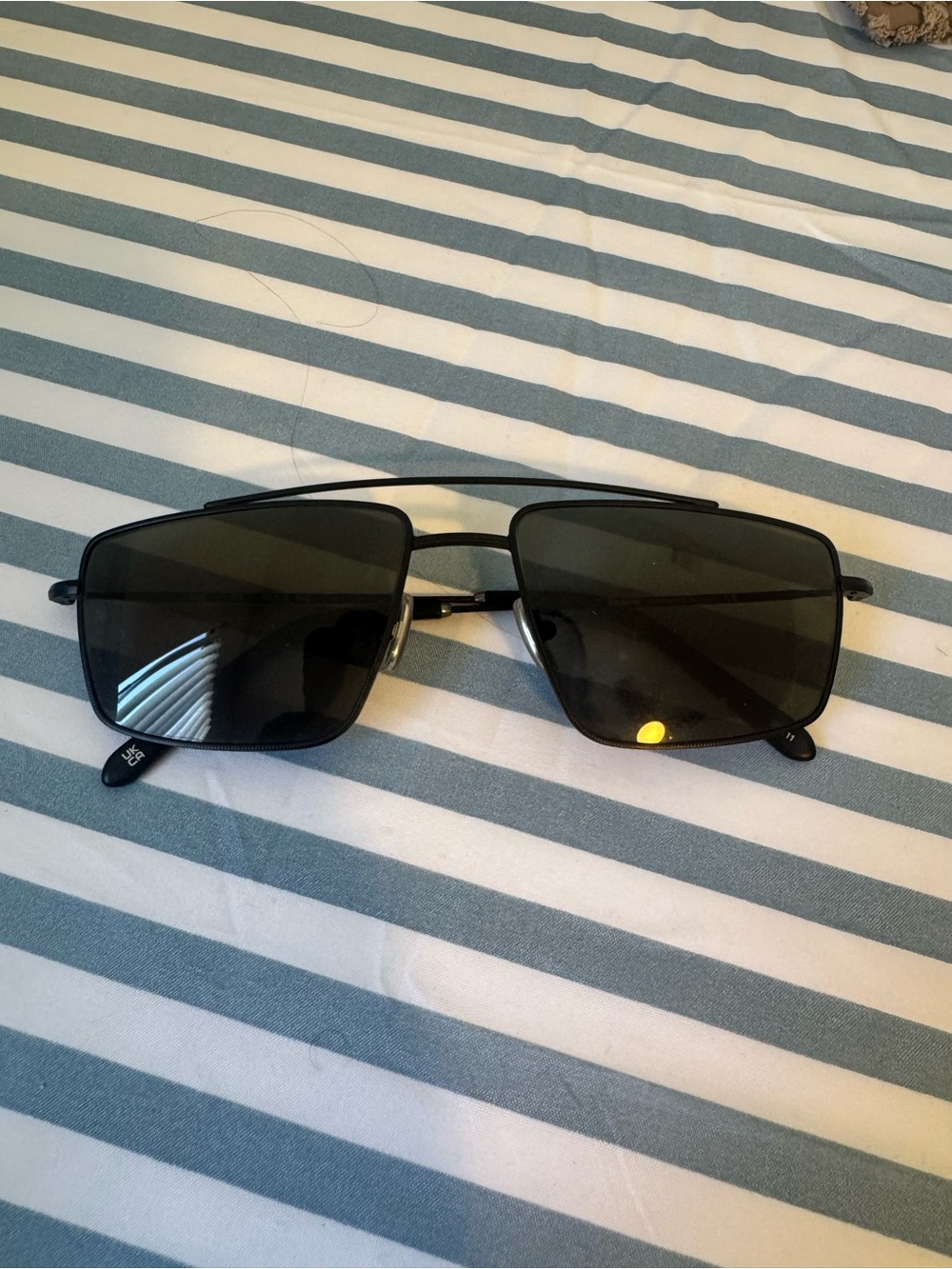 Illesteva Black Aviator Sunglasses